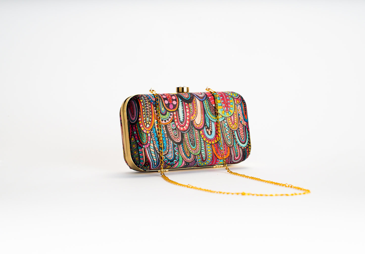 Bohemian clutch bag for women – paisley print NOESHI