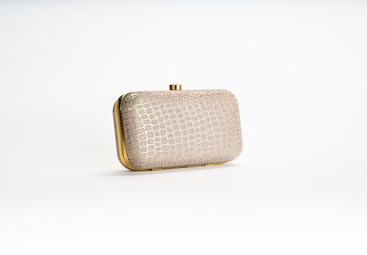 Champagne Croco Clutch