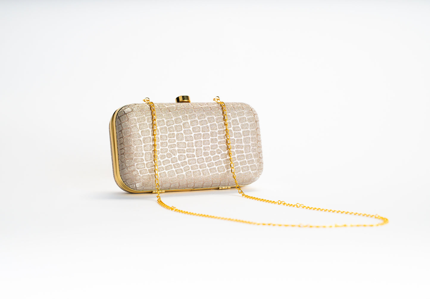 Champagne Croco Clutch