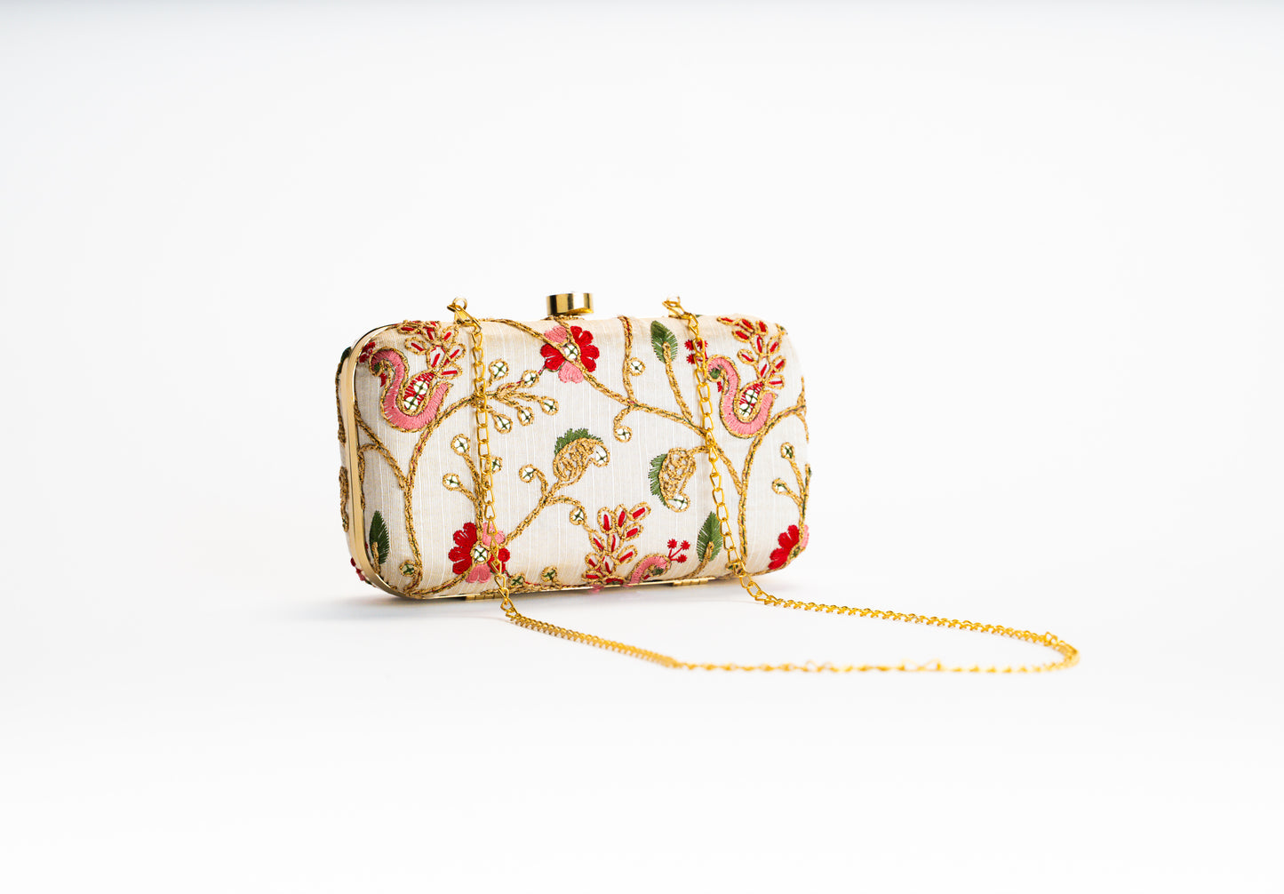 Embroidered clutch bag for women – Royal Bloom NOESHI
