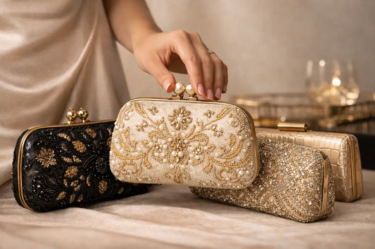 Geborduurde clutch kiezen zonder twijfel