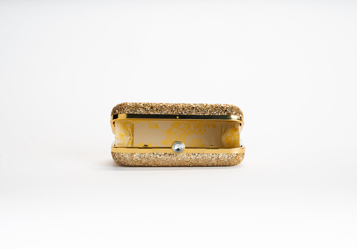 Gold clutch bag women – glitter evening bag NOESHI