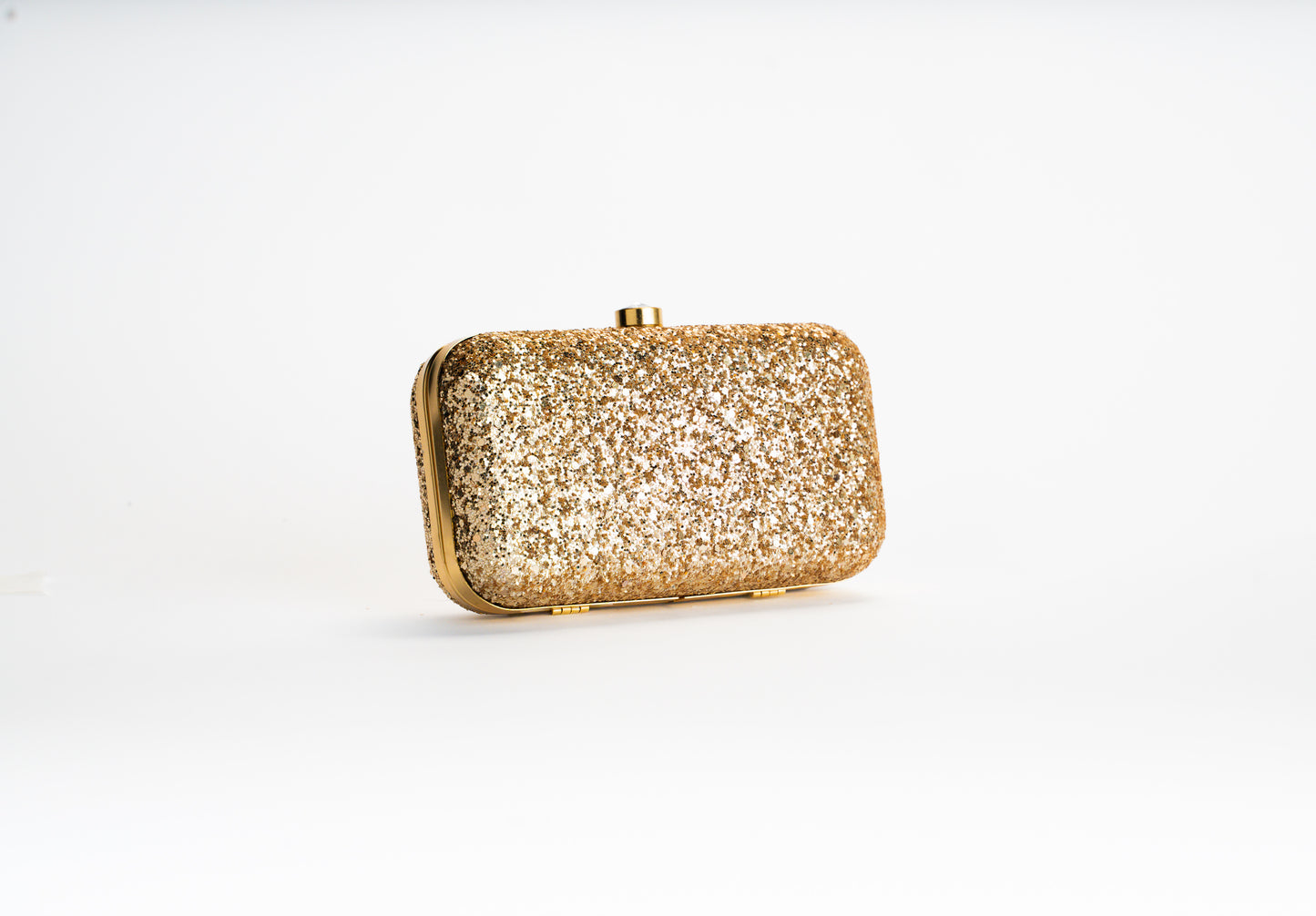 Gold clutch bag women – glitter evening bag NOESHI