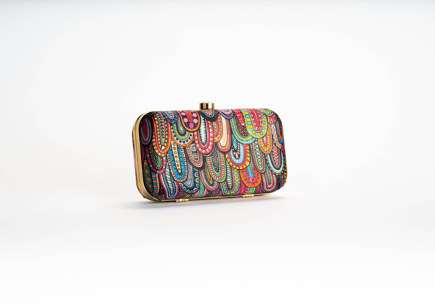 Bohemian clutch bag for women – paisley print NOESHI