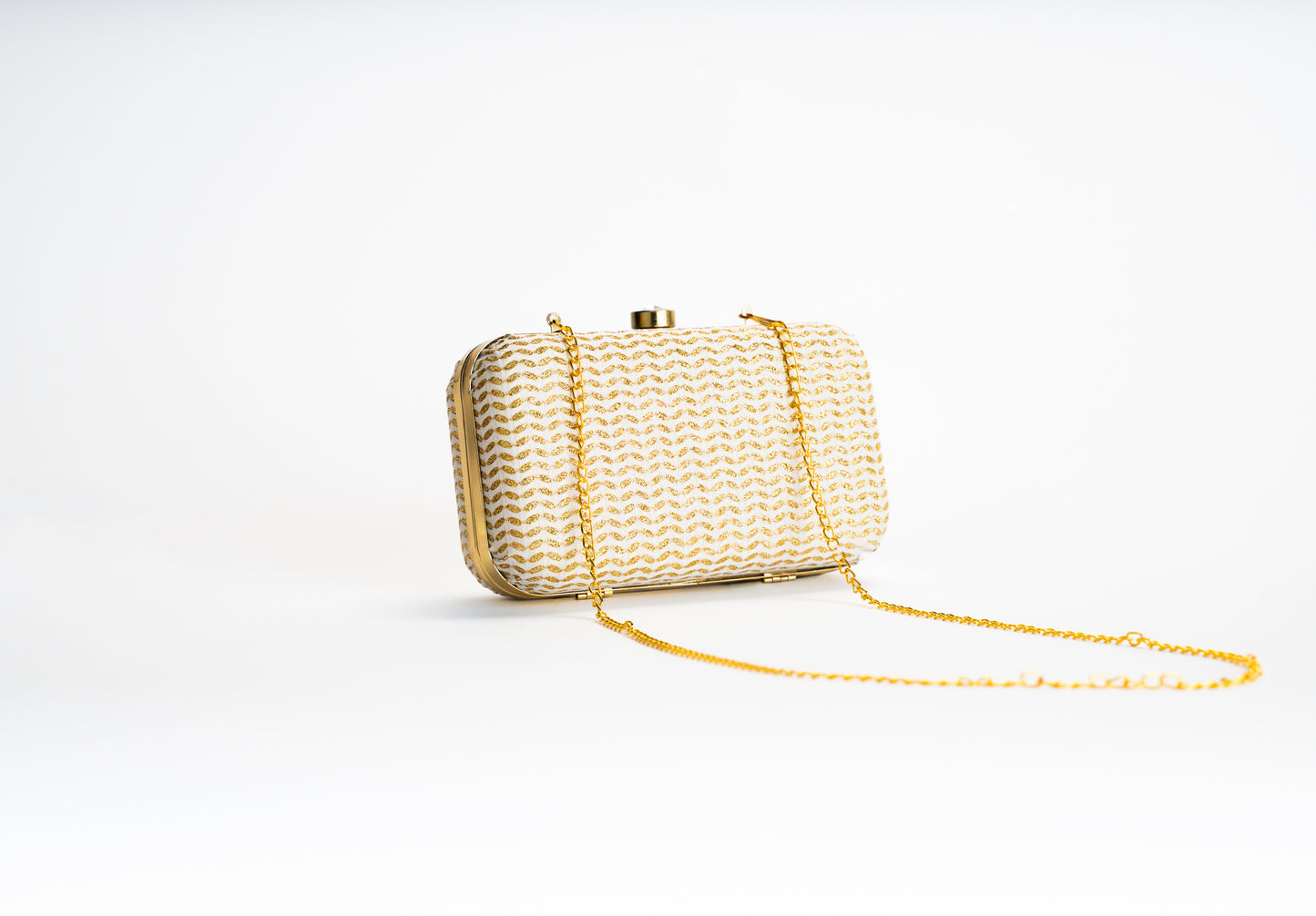 Gold clutch bag ladies – Golden Wave NOESHI