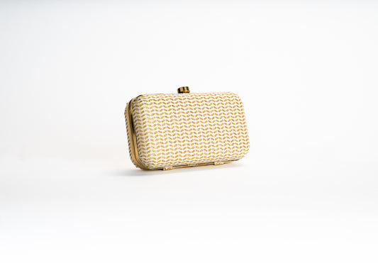 Gold clutch bag ladies – Golden Wave NOESHI