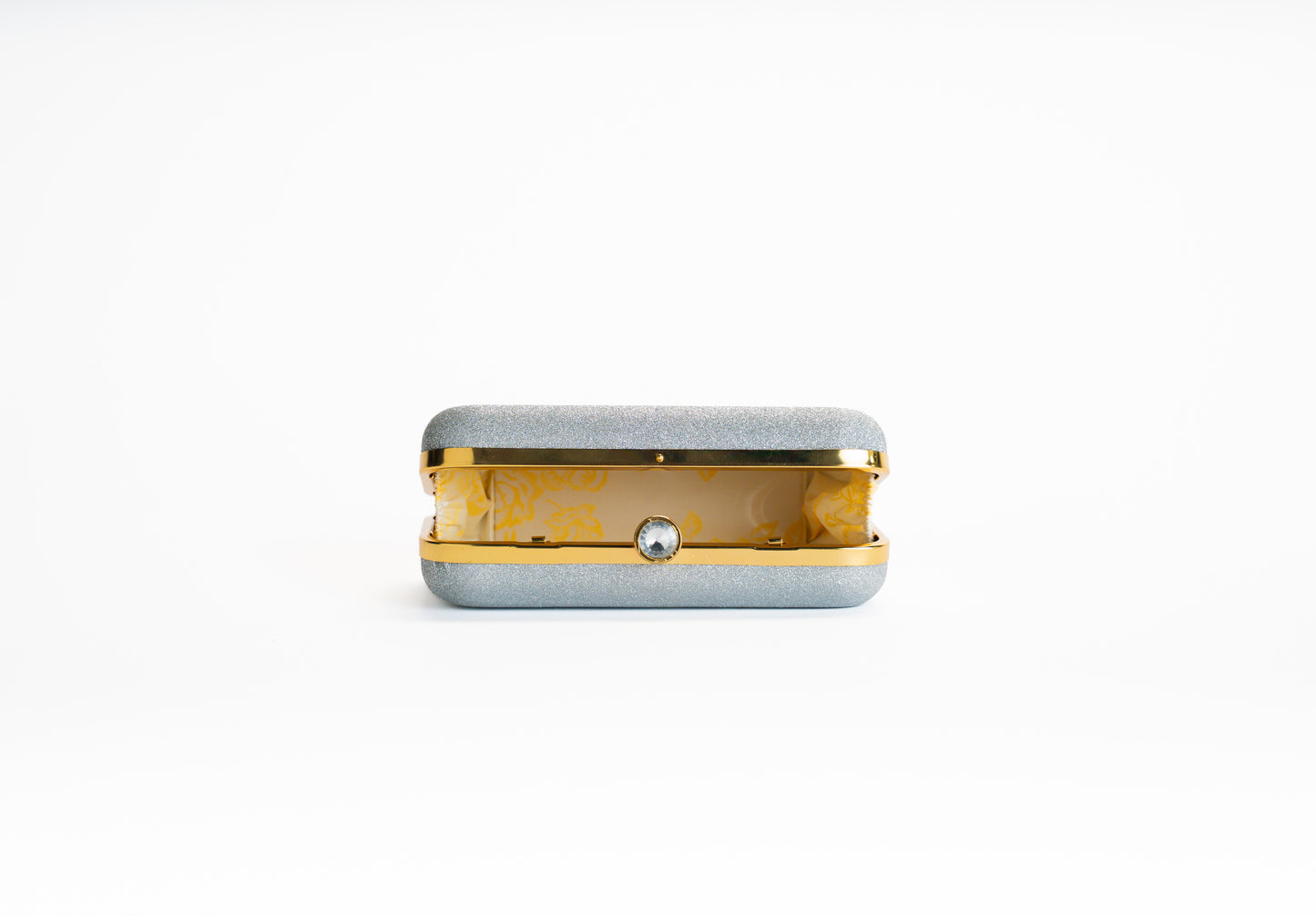 Silver clutch bag for women – Frost Shine NOESHI