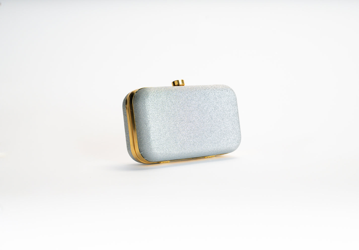 Silver clutch bag for women – Frost Shine NOESHI