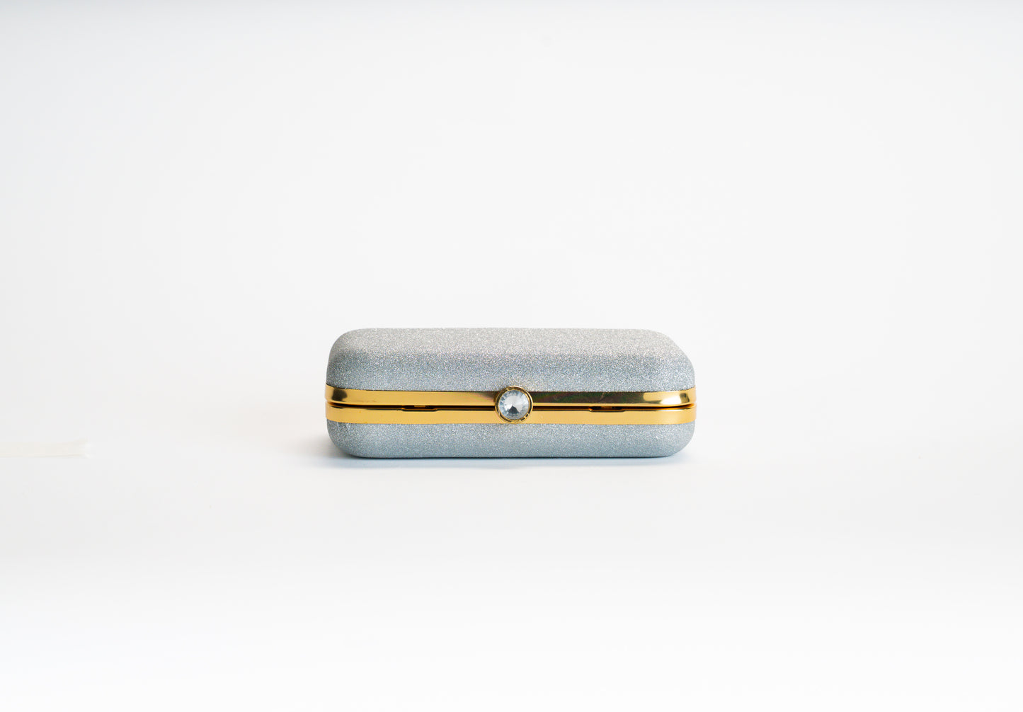 Silver clutch bag for women – Frost Shine NOESHI
