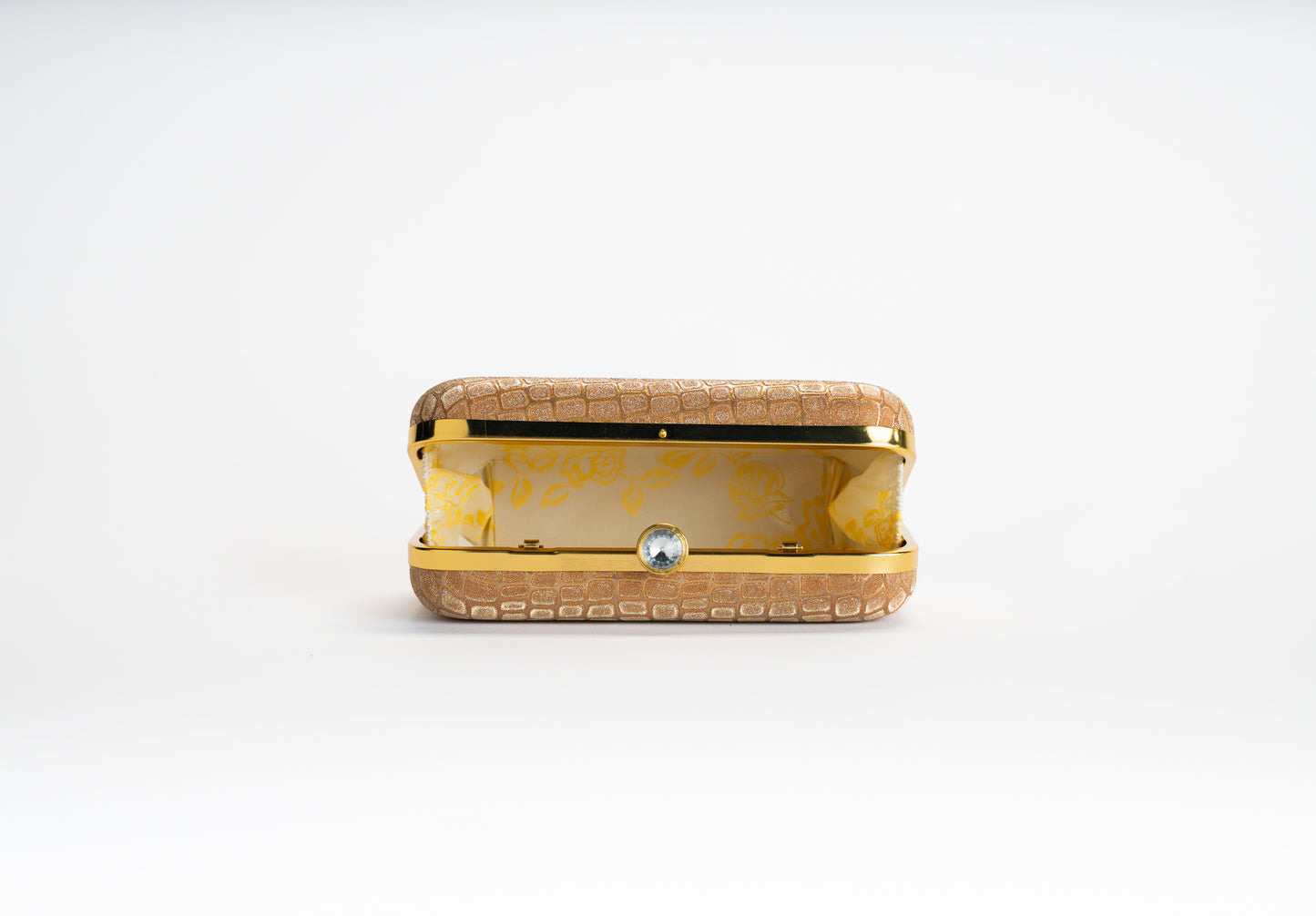 Women's Gold Clutch Bag – Golden Croco NOESHI