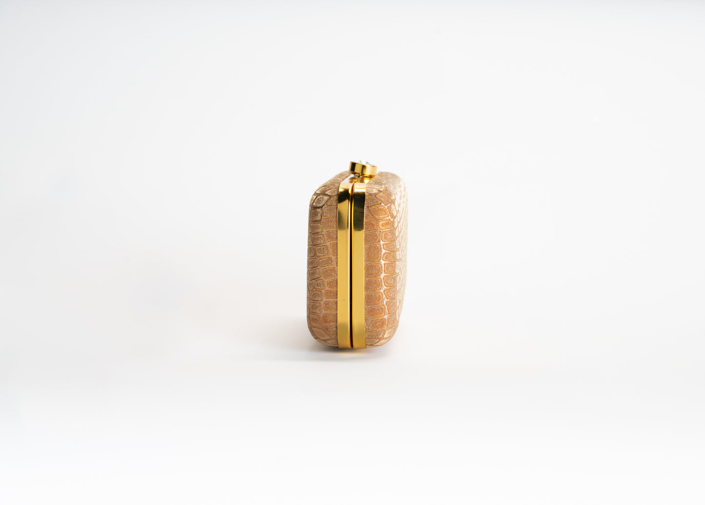 Women's Gold Clutch Bag – Golden Croco NOESHI