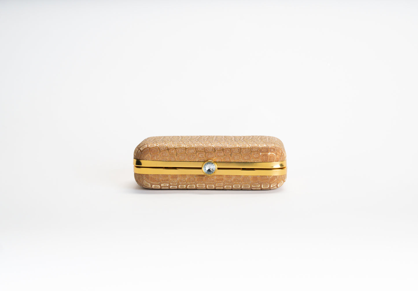 Women's Gold Clutch Bag – Golden Croco NOESHI