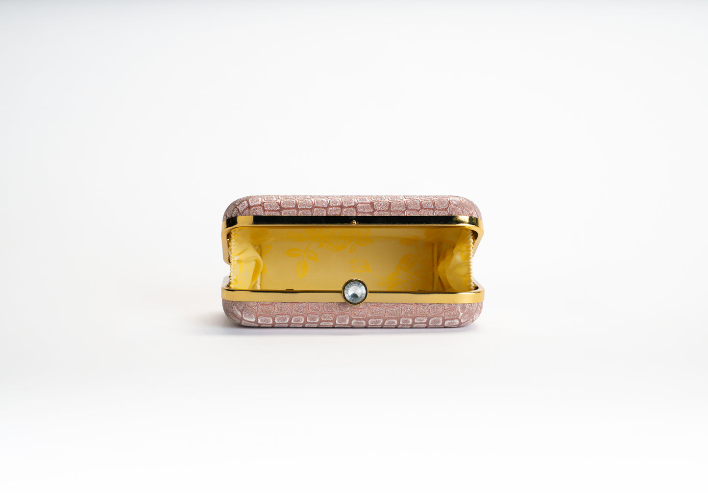 Pink clutch bag ladies - croco design evening bag NOESHI