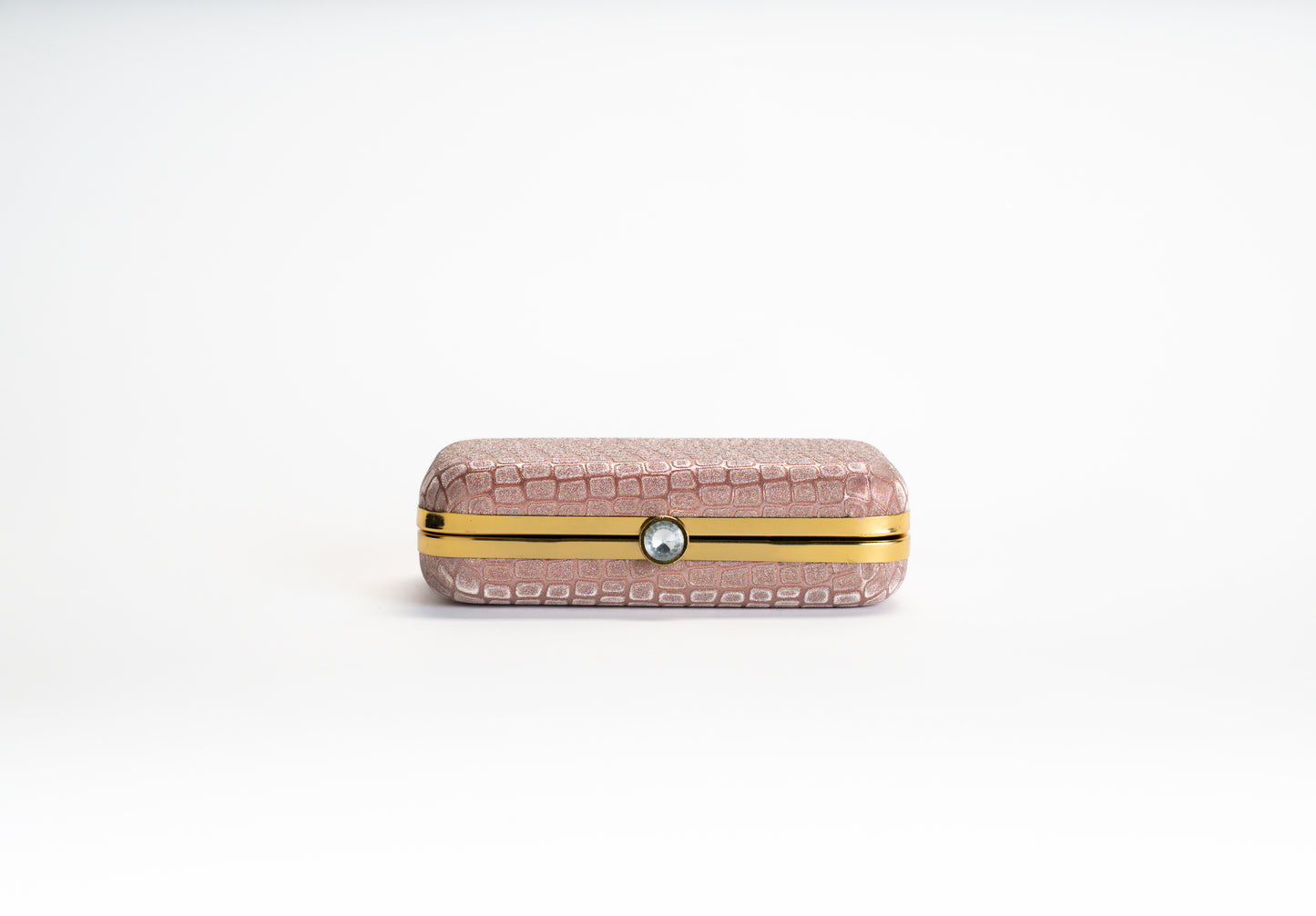 Pink clutch bag ladies - croco design evening bag NOESHI