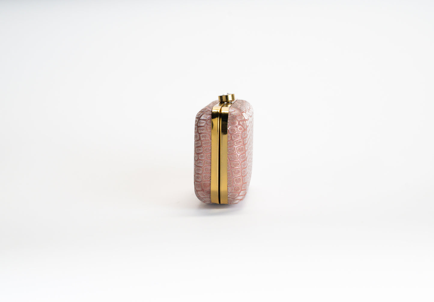 Pink clutch bag ladies - croco design evening bag NOESHI