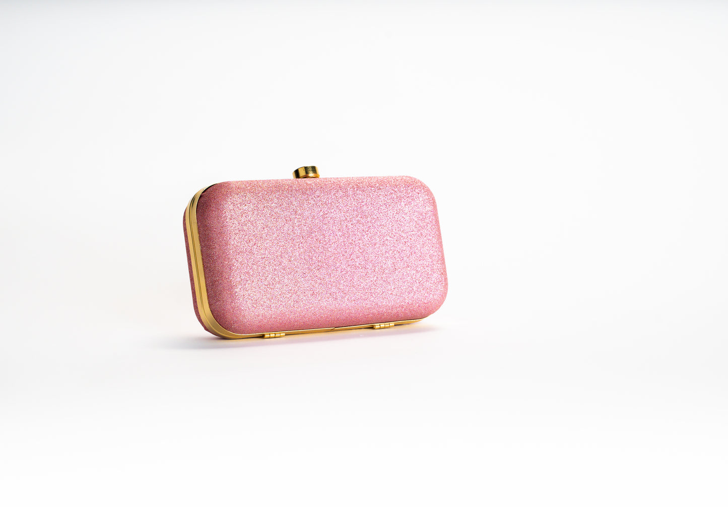 Pink clutch bag for women - glitter evening bag NOESHI
