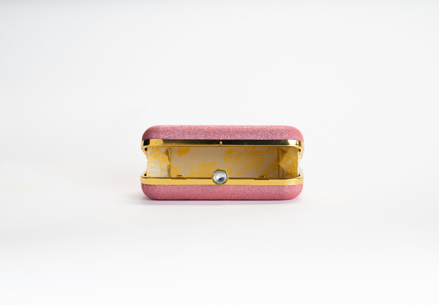 Pink clutch bag for women - glitter evening bag NOESHI