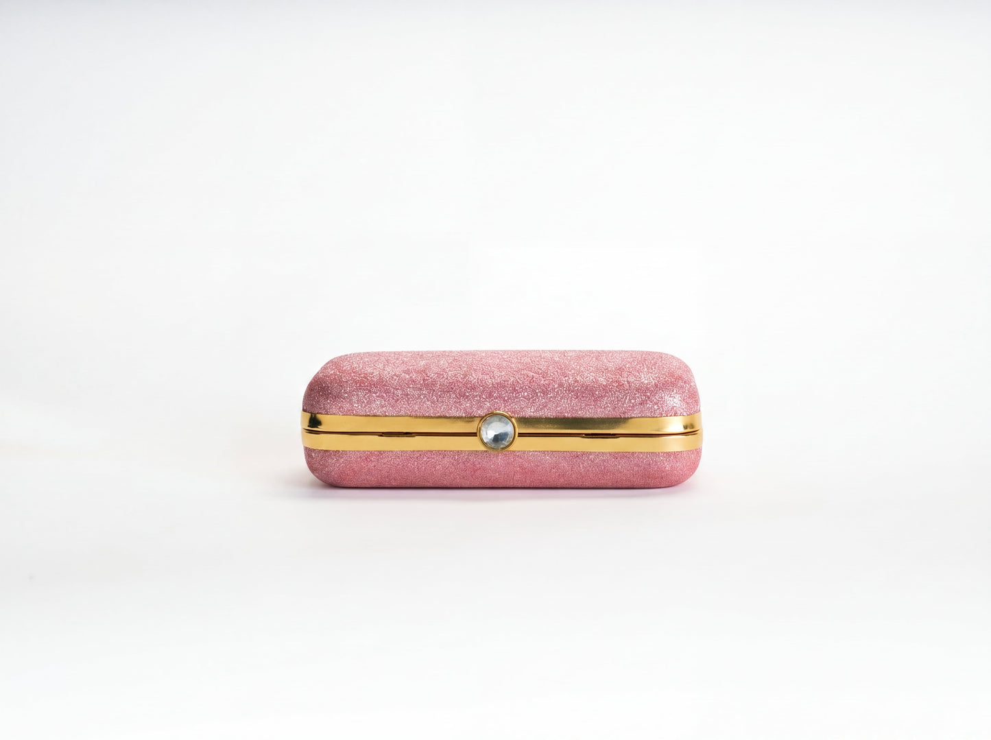 Pink clutch bag for women - glitter evening bag NOESHI