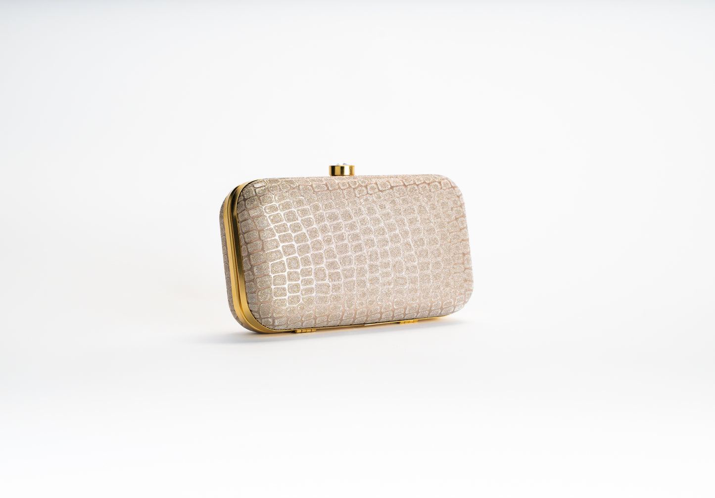 Champagne Croco Clutch