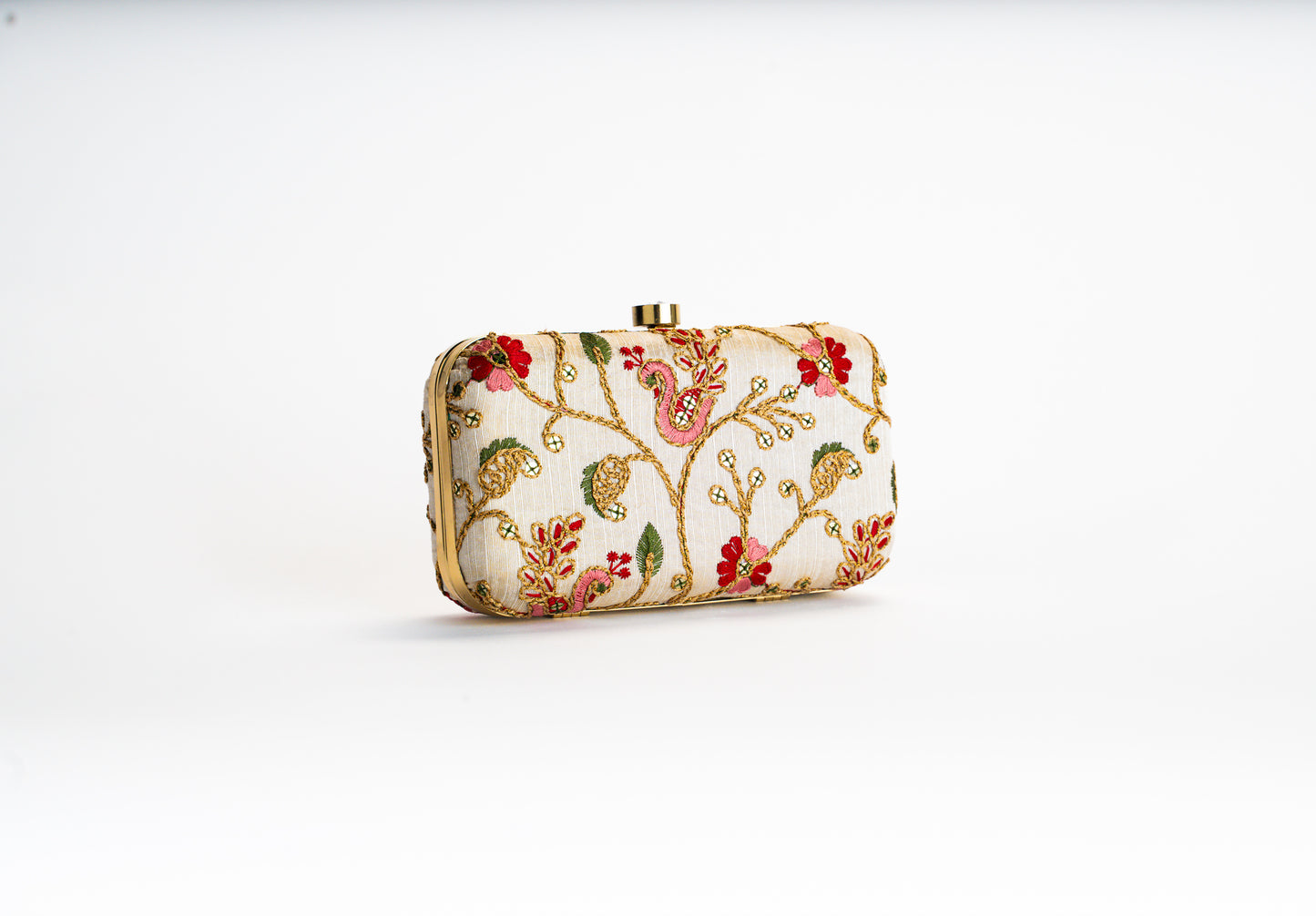 Embroidered clutch bag for women – Royal Bloom NOESHI