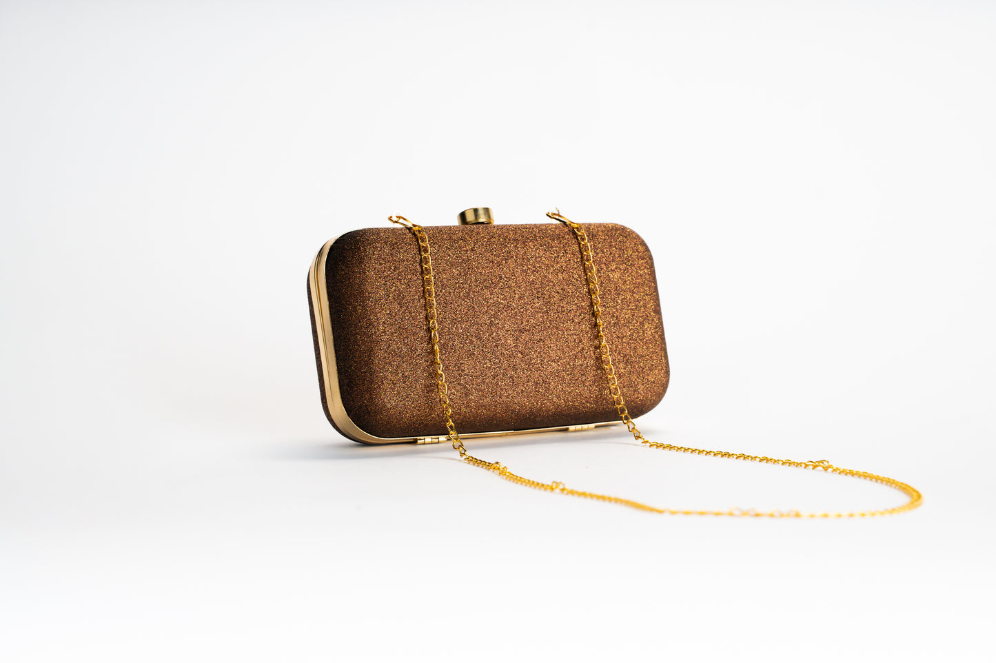 Bronze Clutch Bag for Women - Glitter Evening Bag NOESHI