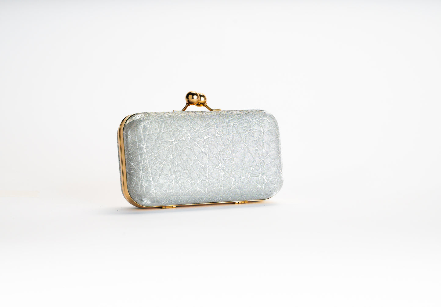 Women's Silver Clutch Bag – Silver Crystal NOESHI