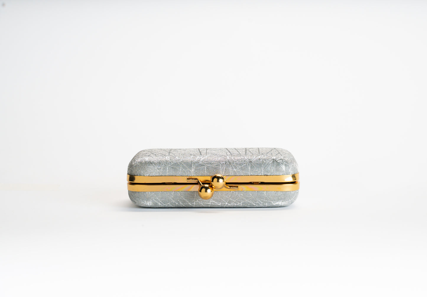 Women's Silver Clutch Bag – Silver Crystal NOESHI