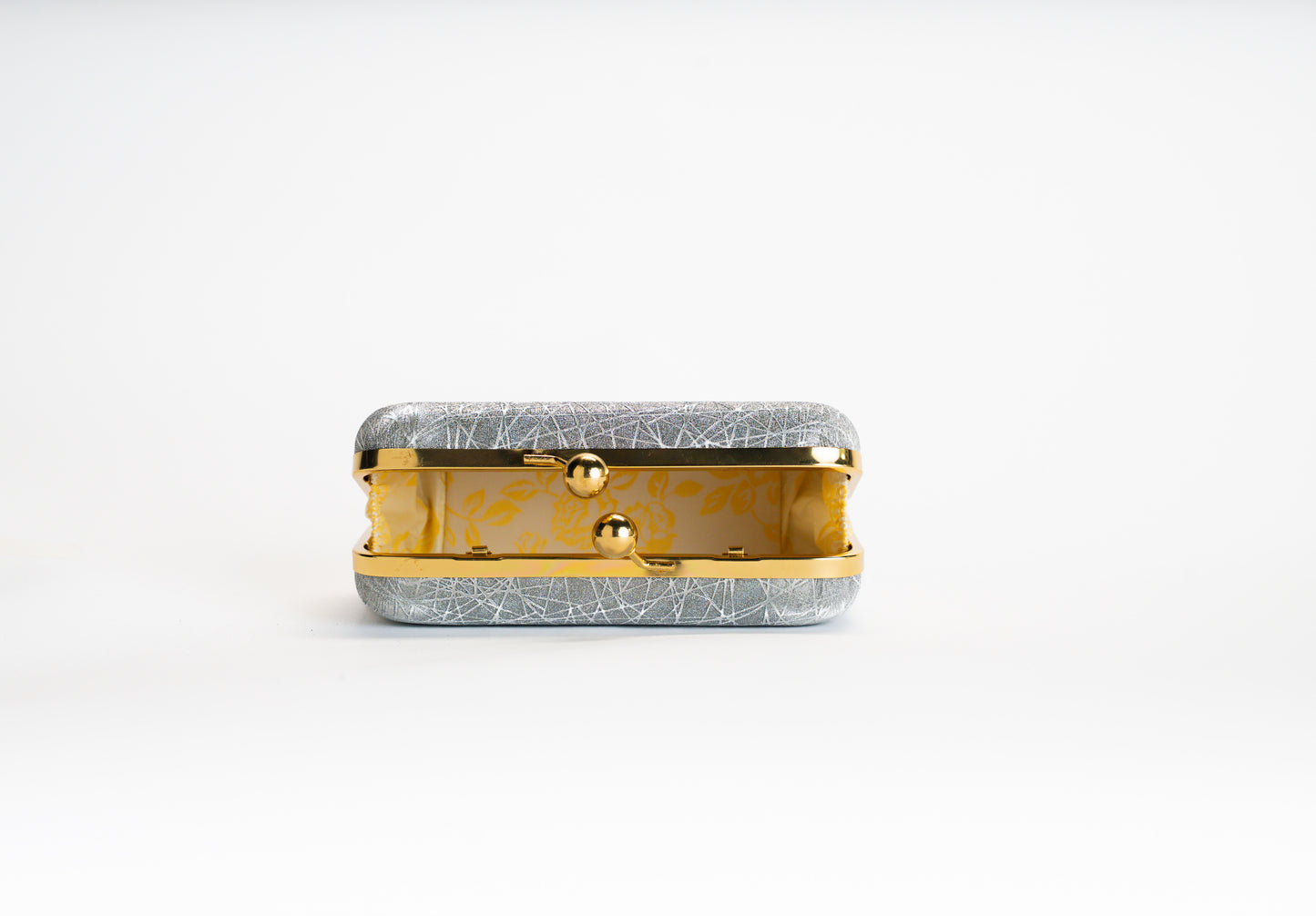 Grey Crystal Clutch