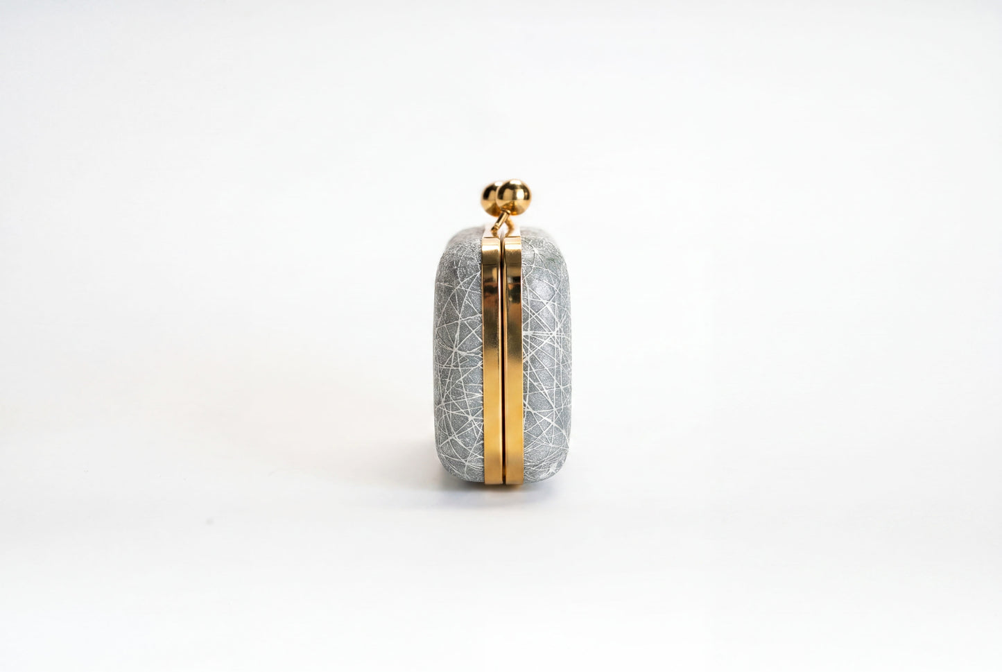 Grey Crystal Clutch