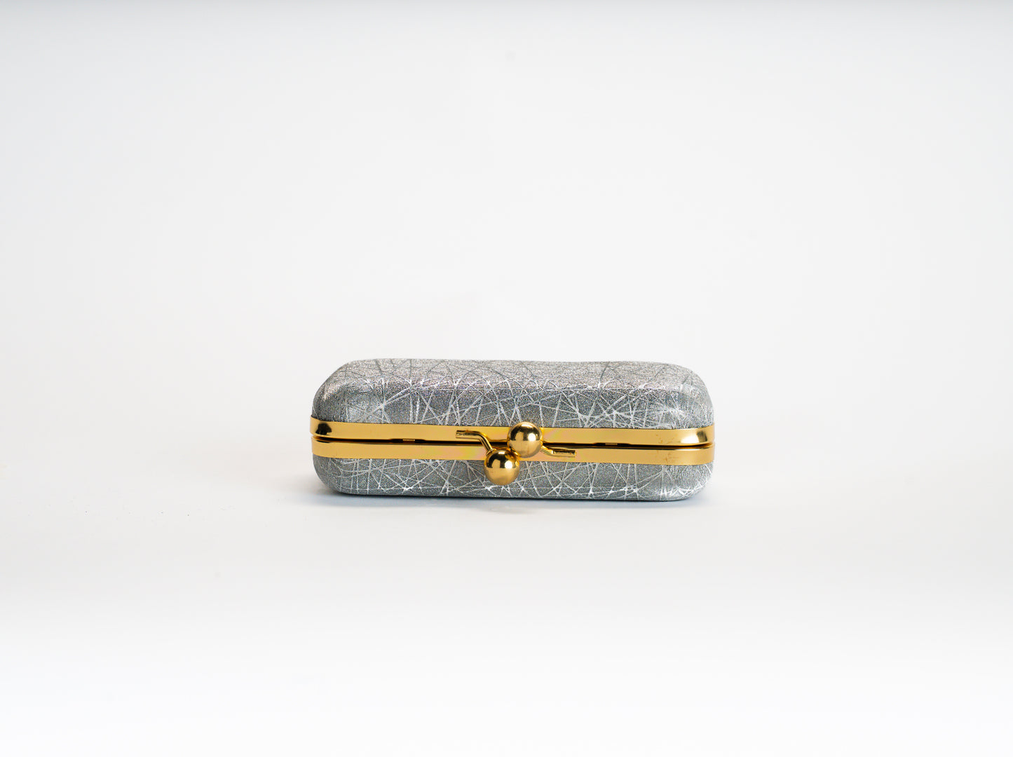 Grey Crystal Clutch