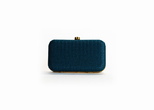 Blauwe Wave Clutch