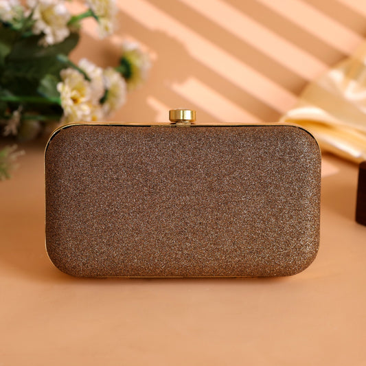 Velora Luxe Evening Clutch – Bronze Glam