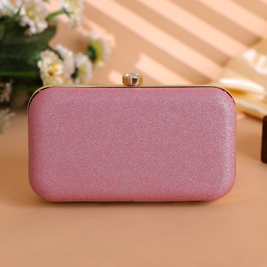 Velora Luxe Evening Clutch – Pink Glam