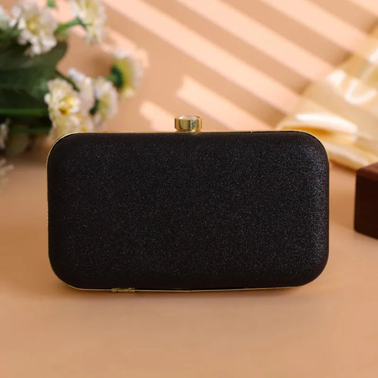 Zwarte clutch tas dames – Midnight Elegance NOESHI
